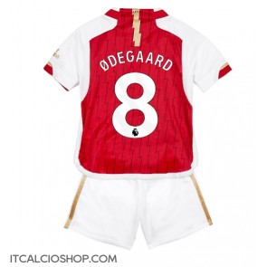 Arsenal Martin Odegaard #8 Prima Maglia Bambino 2023-24 Manica Corta (+ Pantaloni corti)